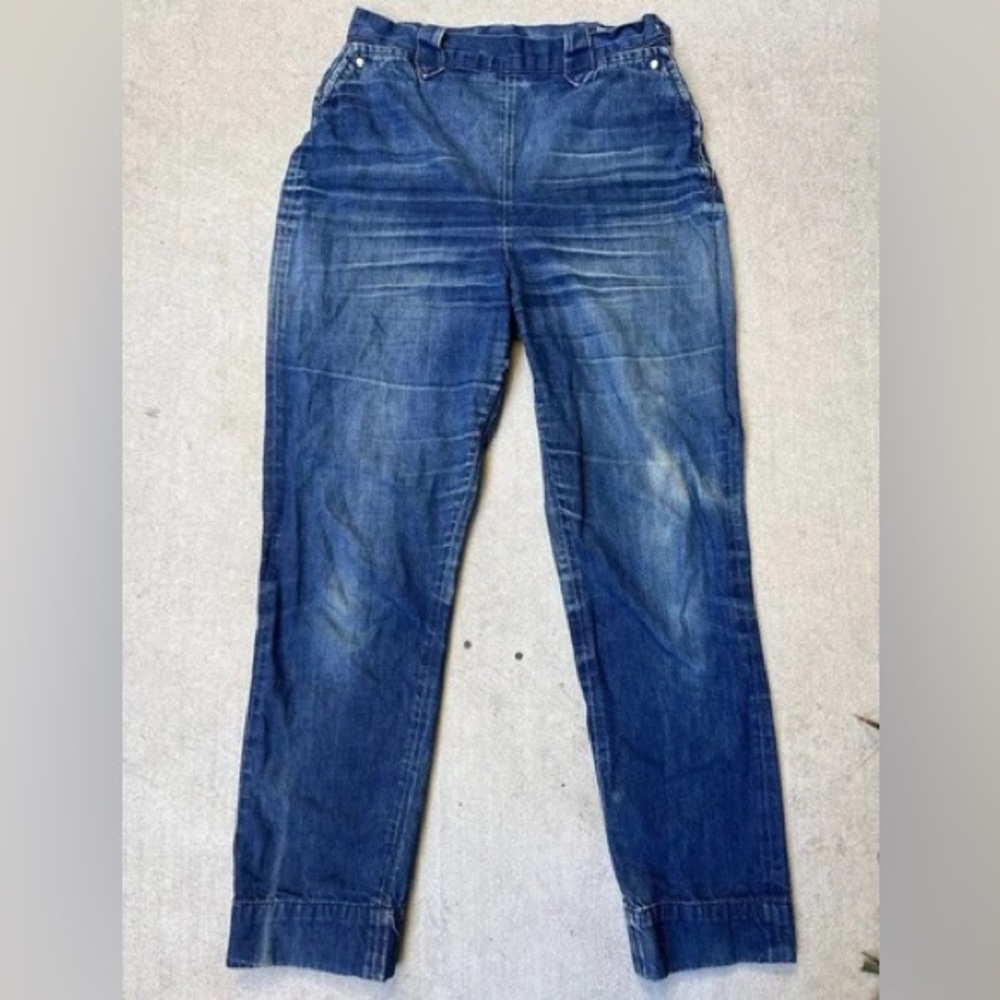 Vintage 50s LEVI’S Western Wear Big E sanforized side zip jeans pearl snap